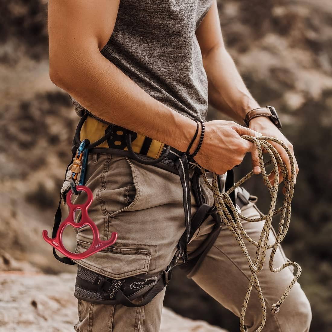 VIGOR - Vendita all'ingrosso Accessori sportivi - Figura di Salvataggio, Discensore a 8 Grande con Orecchie Piegate per Assicurazione5