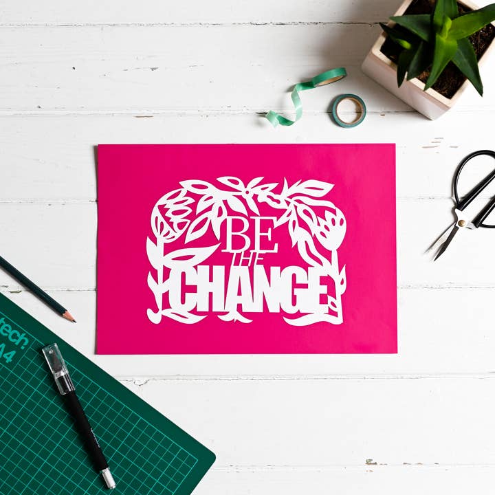 My Papercut Forest - Wholesale DIY Craft Kit - Positive affirmation DIY paper cutting kit, adult craft kit
