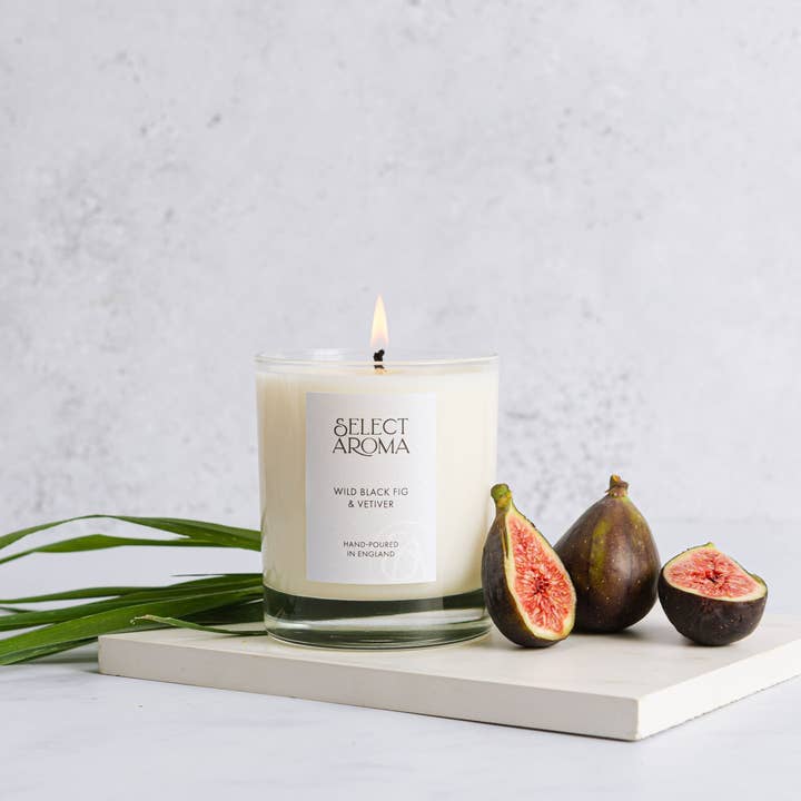 Wild Black Fig & Vetiver Luxury Soy & Coconut Wax Candle for wholesale by SELECT AROMA