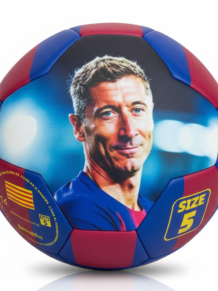 Pallone Giocatori FC Barcellona Lewandowski per la vendita all'ingrosso da parte di ANMA SPORT Productos Licenciados FC BARCELONA