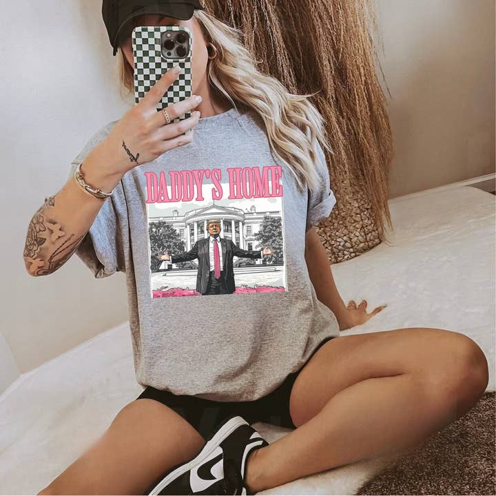The Longhorn Hippie Co. - Wholesale Screen Printed T-Shirt - Women's - Trump Daddy’s Home Graphic Tees & SweatshirtsÂ