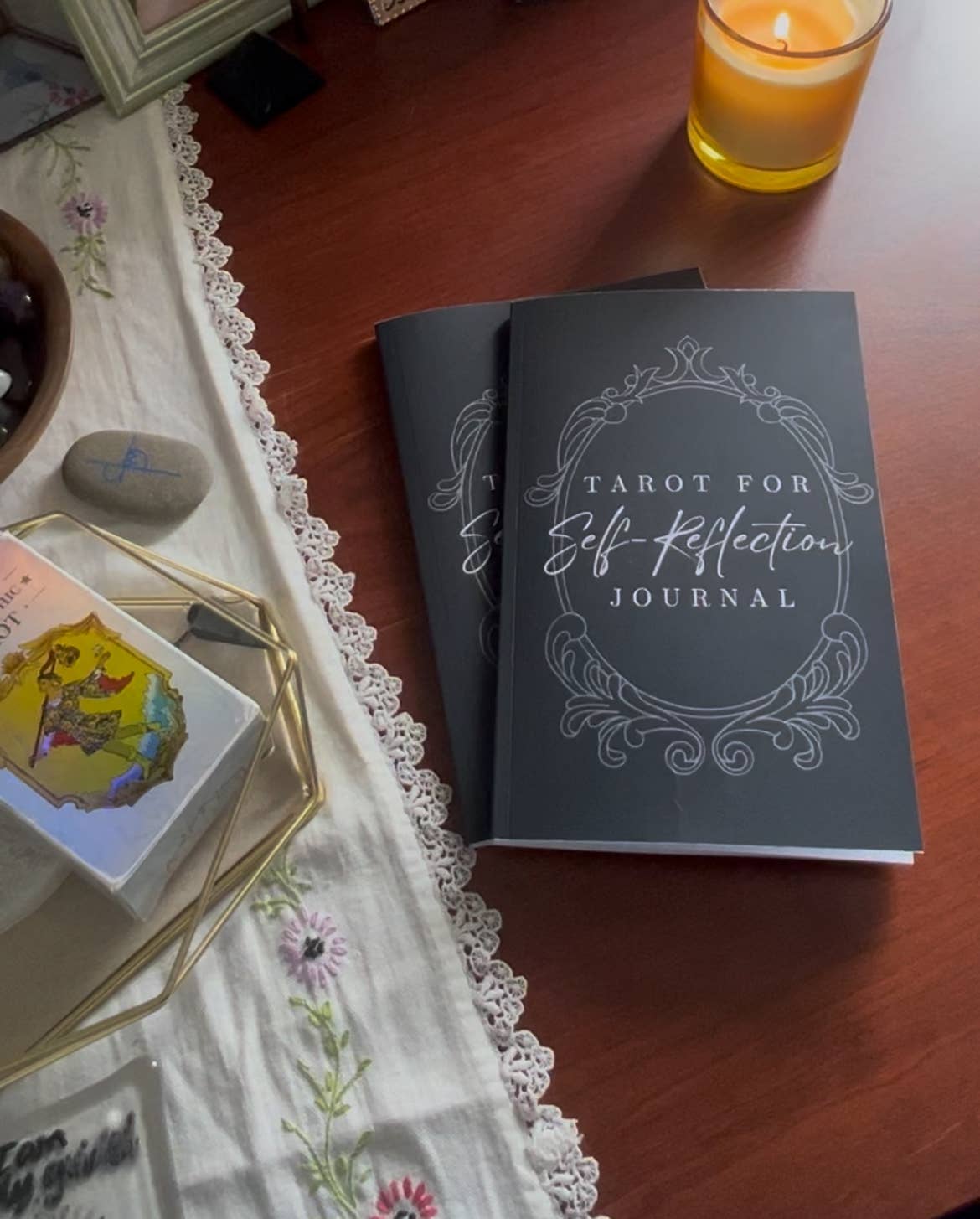 Leah Jones Marcus - Vente Journal intime - Journal de tarot pour l'autoréflexion0