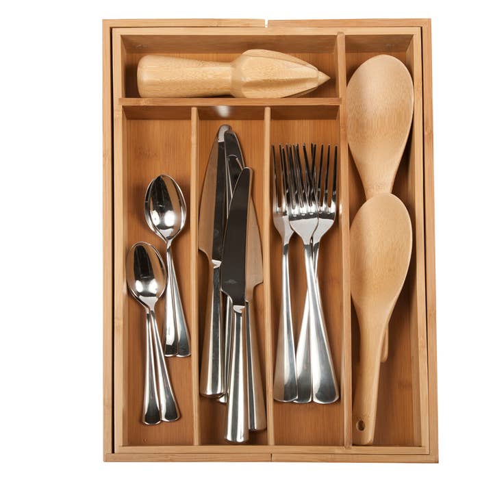 CORE BAMBOO Expandable Flatware Tray Md for wholesale by Core Home
