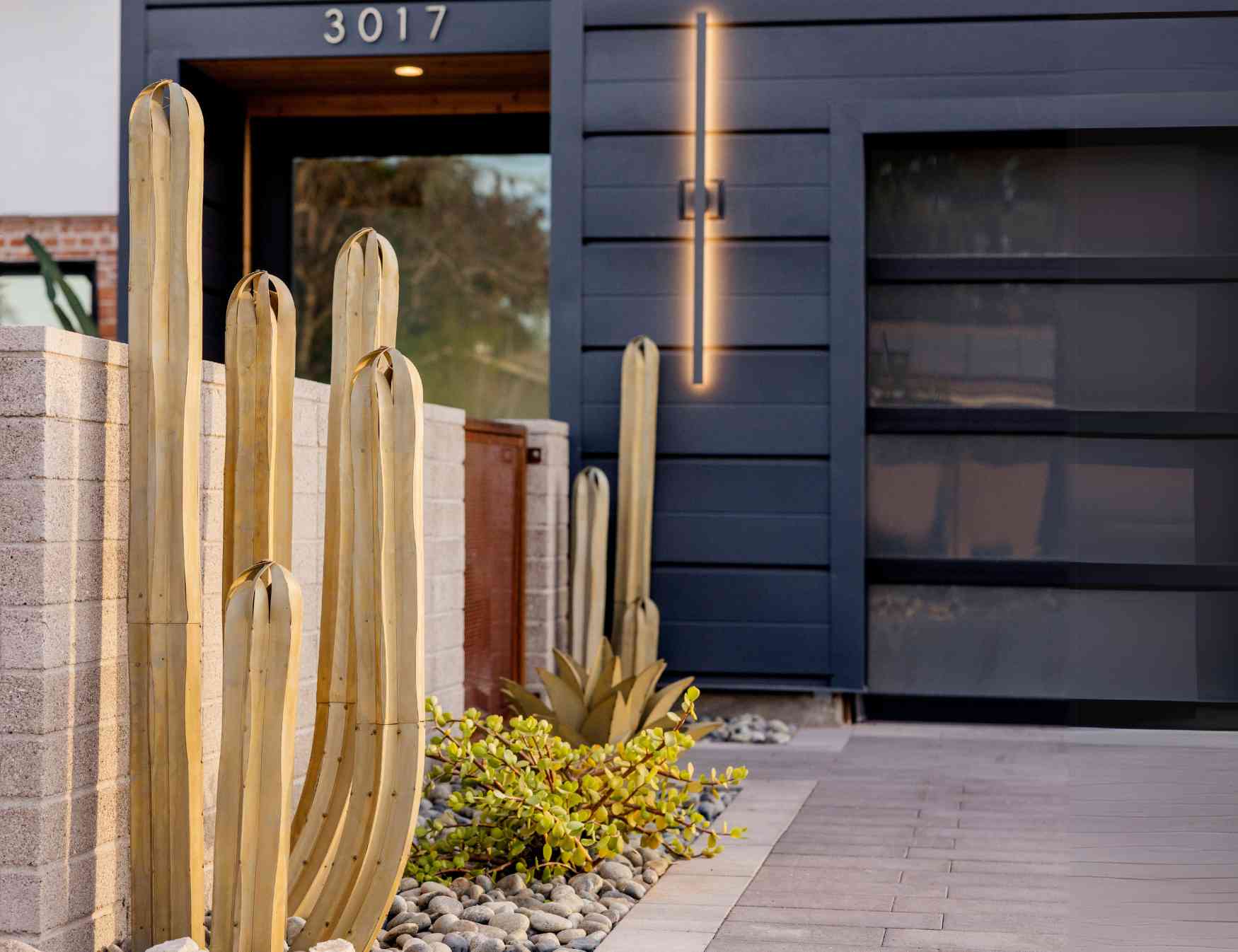 Desert Steel - Vente Plantes artificielles - 5 Pièces de Cactus Mexicain2