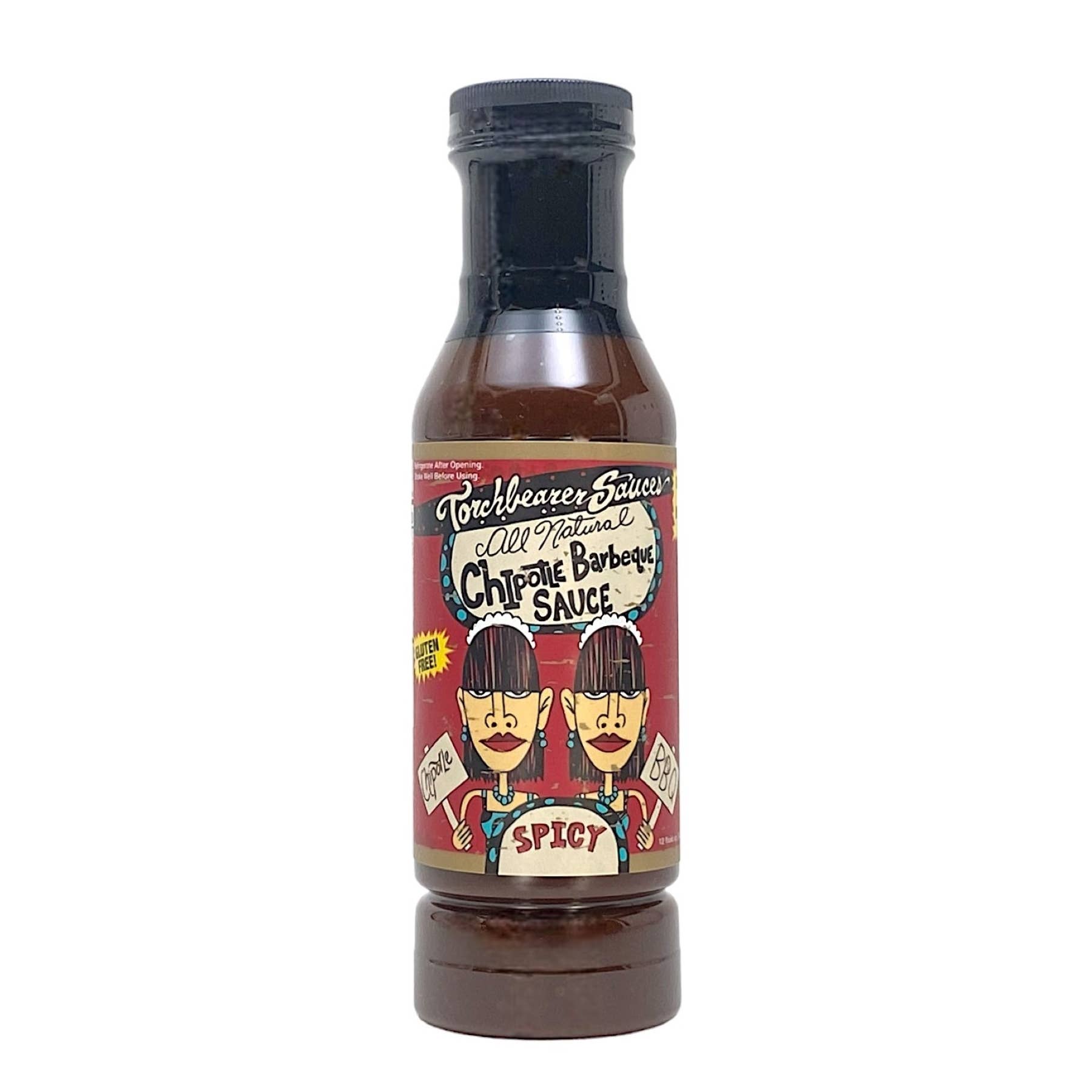 TorchBearer Sauces – wholesale BBQ-sås – Chipotle BBQ | 12oz Flaska | Kryddig och Rökig BBQ | Styrka 3/101