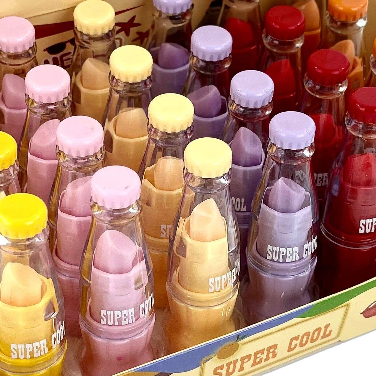 Diacly - Wholesale Lip Balm Set - 24 PC Coke Shape Super Cool Rich color Lip Balm1