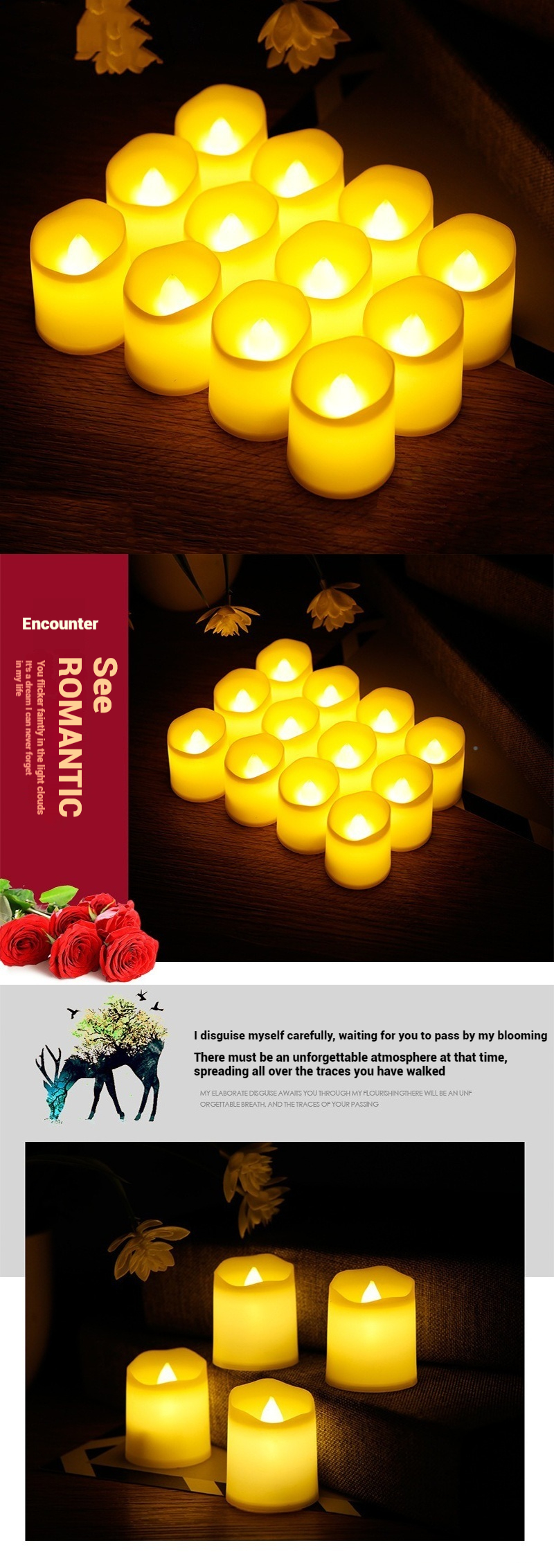 VIGOR - Wholesale Flameless Candle - Premium Holiday floating candle lights Led Tea Candle Light12