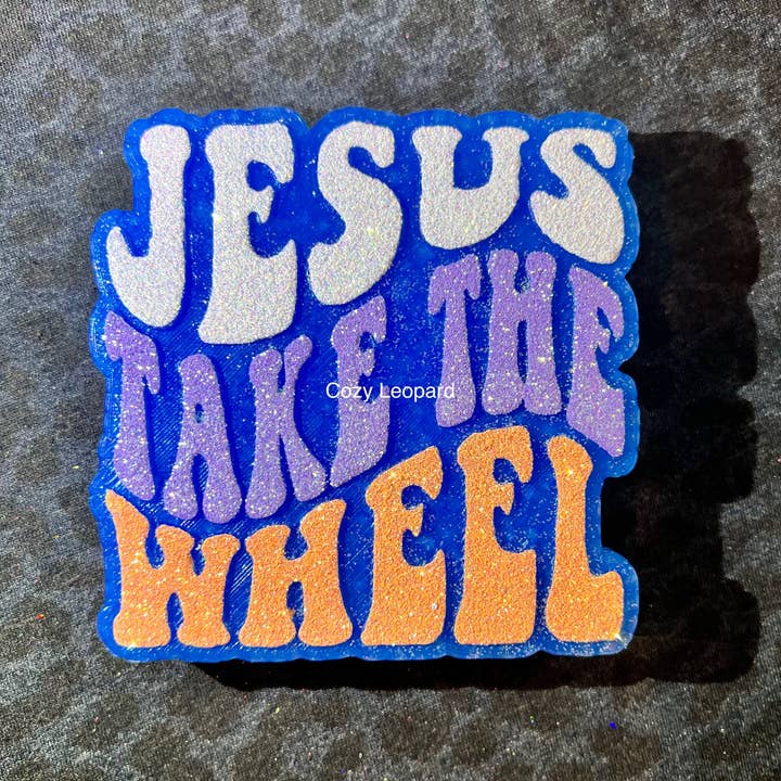 Cozy Leopard Boutique - Wholesale Car Freshener - Women's - Jesus Take The Wheel Car Freshie2