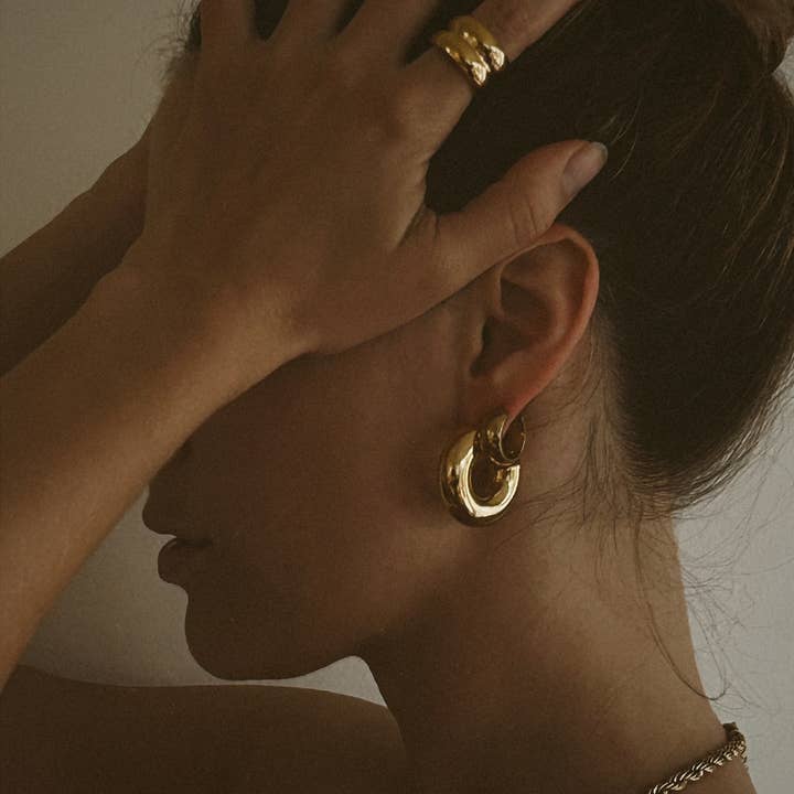 Boem Collection - Wholesale Hoop Earrings - Bianca Statement Hoops2