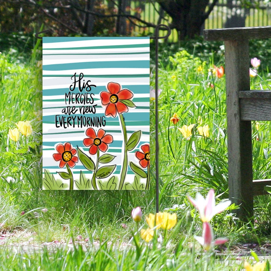Baxter & Me - Wholesale Flag - His Mercies are New Garden Flag1