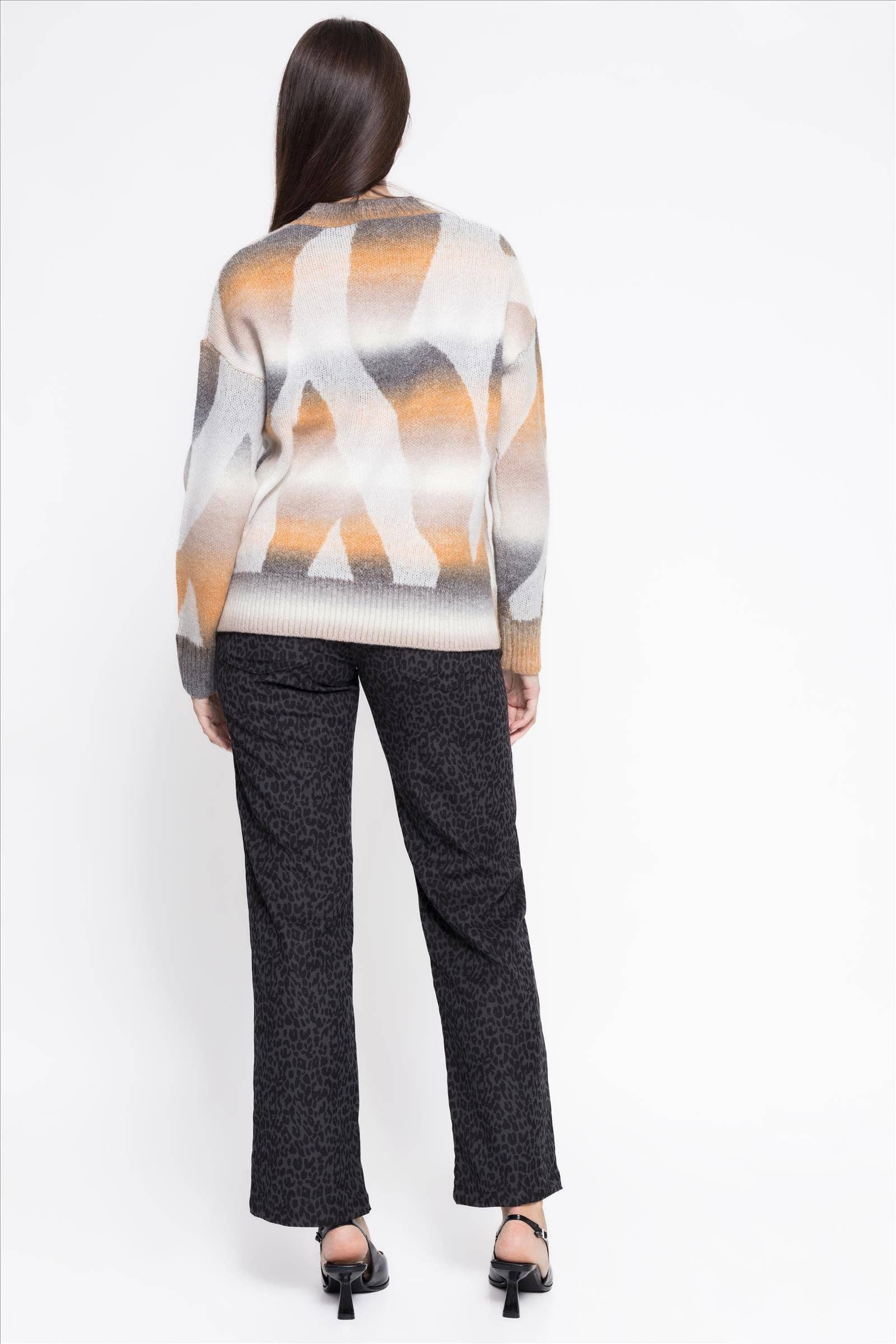 CMS Love - Wholesale Knit Sweater - Women's - FANTASY JERSEY IN EARTH TONES B2B2