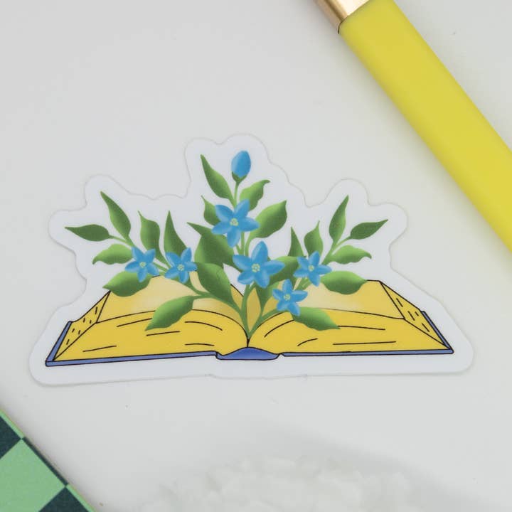 Bok av blomma klistermärke för wholesale av BambooByTundra