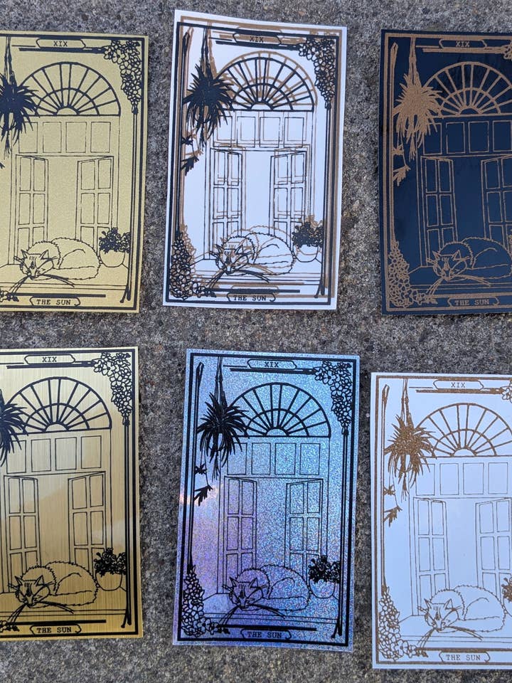 High Desert Tarot: Pegatina de Vinilo El Sol para venta al por mayor de Zeppy Stardust Studios