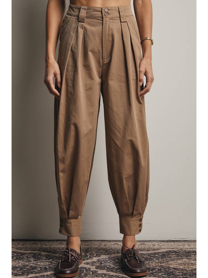 Forte - Vendita all'ingrosso Pantalone - Donna - Pantaloni affusolati con polsino plissettato FP000211