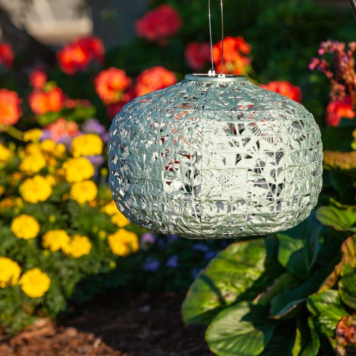 Allsop Home & Garden - Wholesale Outdoor/Lawn Light - Stella Square Sunflower 11" Solar Lantern - Sage26