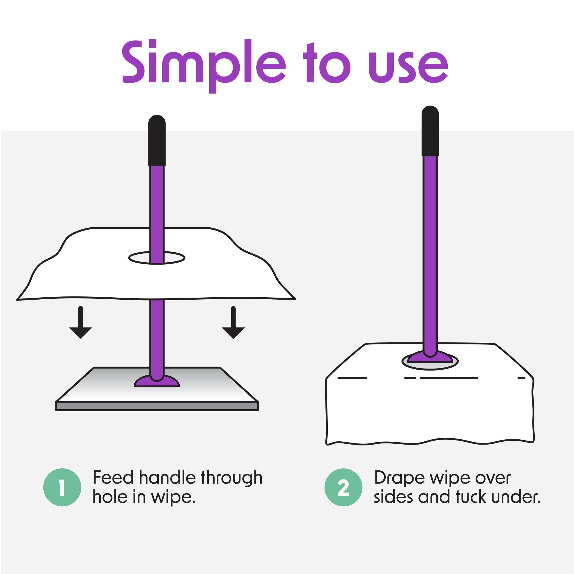 Wipex - Vente Nettoyant pour sols - Lingettes humides Wipex EarthFriendly XL | Tampons nettoyants pour sols sans plastique6
