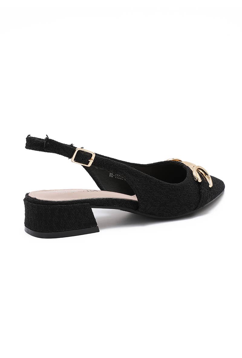 Joia Paris - Wholesale Low Heels - Women's - Modern low-heeled pump with textured finish H8-1085E2