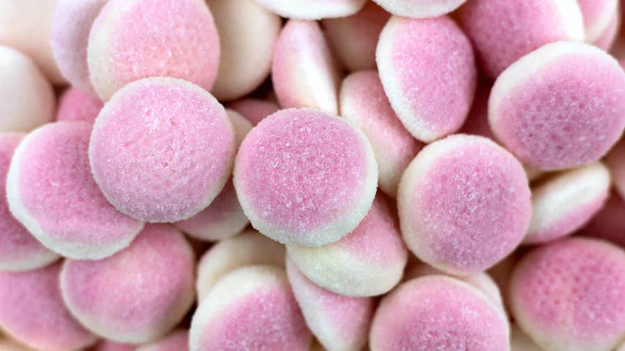 Sweetish- Swedish Candy Wholesale - Vendita all'ingrosso Caramelle gommose - Bocconcini di Schiuma Svedese Sogno di Fragola 3kg