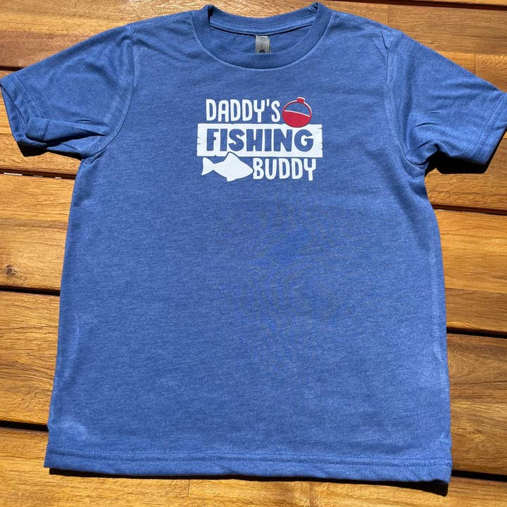 Chemise enfant Daddy's Fishing Buddy pour la vente par Shea's Chic LLC
