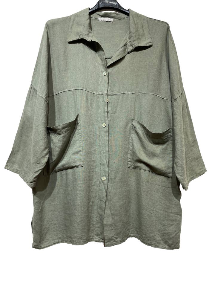 LINEN & COTTON HOUSE – wholesale Tröja med knappar – Dam – VISKOS LINNESKJORTA 45912 VÅRSOMMARKLÄDER6