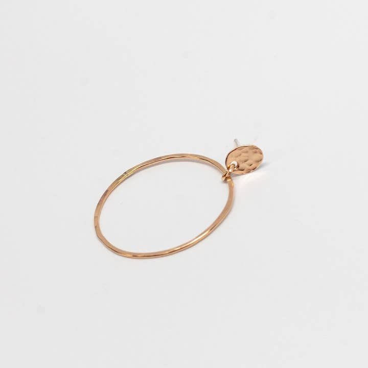 Tumbleweed Shop and Studio LLC - Wholesale Hoop Earrings - Oval Stud with Ring Hoop Earring2