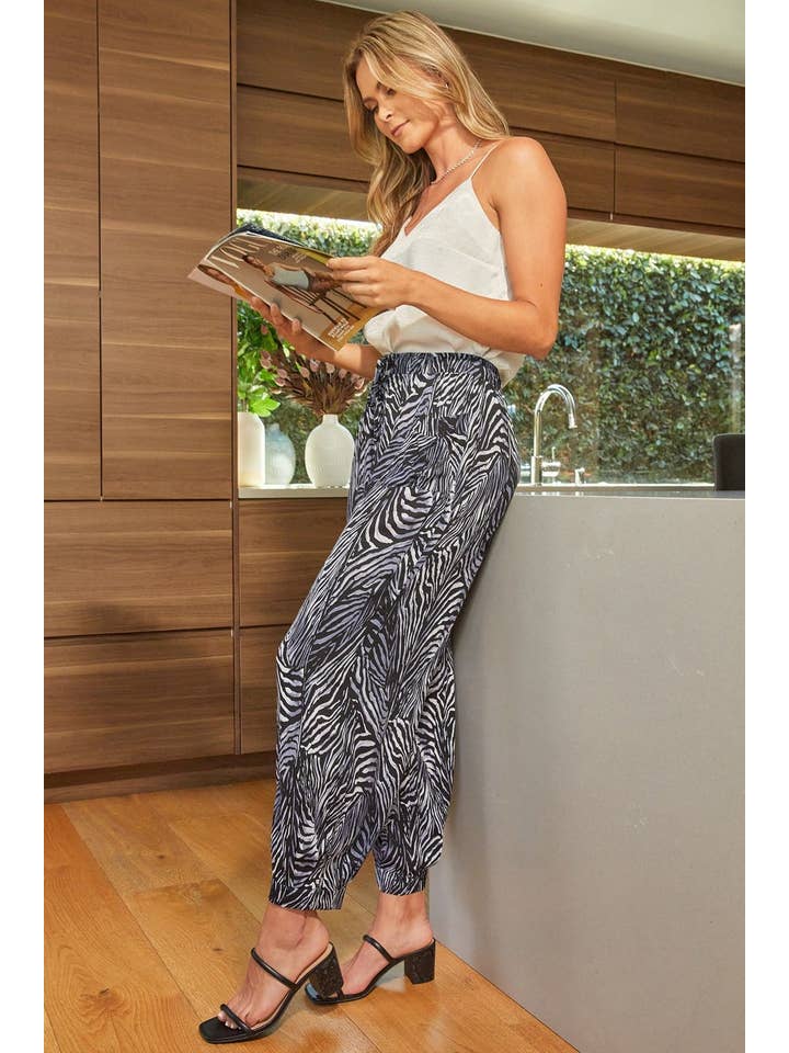 YMI - Wholesale Pants - Women's - Drawstring Wide Jogger Pant With Pleated Hem-WF1209CG21