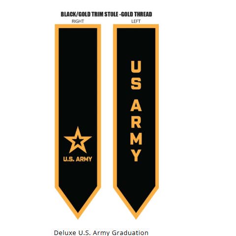 Cap and Gown Direct - Wholesale Wrap – Women's - Custom U.s. Army Stole