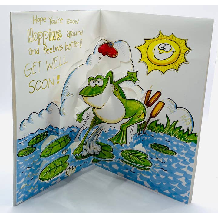 DICKENS INC. - Vendita all'ingrosso Biglietti di auguri di pronta guarigione - Biglietto pop-up Get Well |DKN | SM | PC36B2