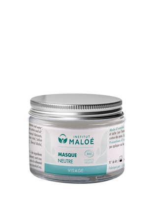 Organic neutral face mask - 50 mL for wholesale by Institut Maloé