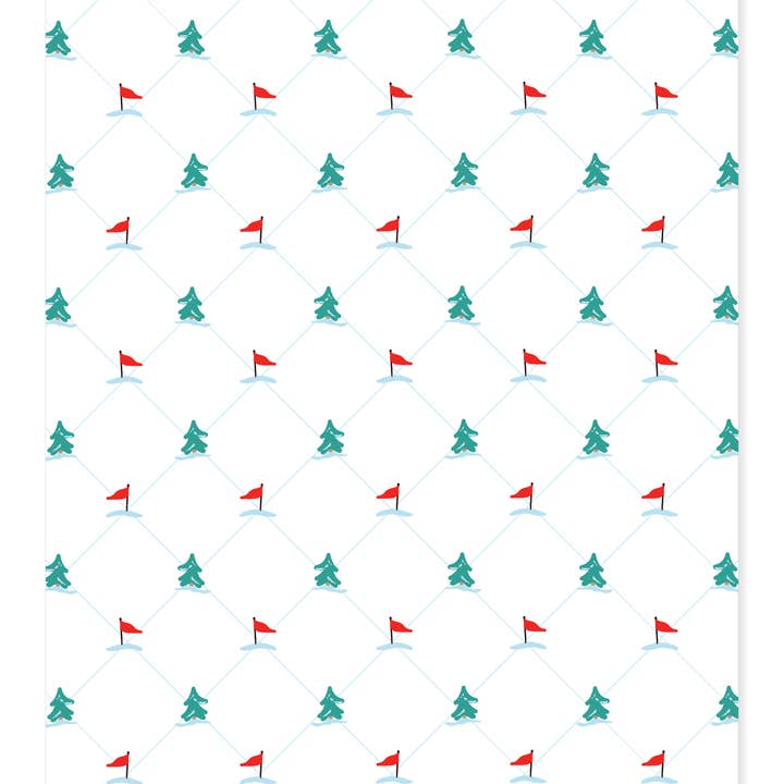 Ramus & Co. - Wholesale Flat Wrap - Ski Dogs Gift Wrap3