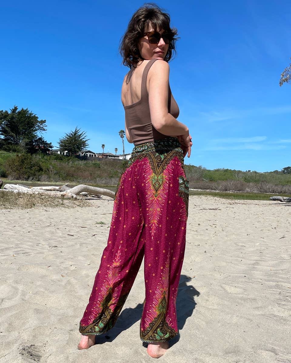 Zig Zag Asian Collection - Wholesale Pants - Women's - Peacock Pants4