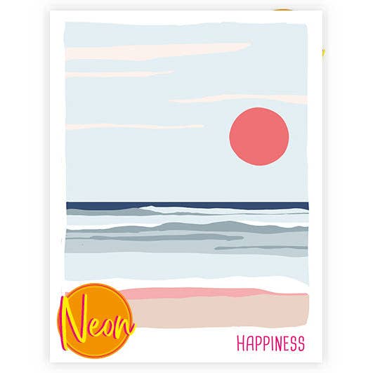 Happiness | AuriCard | Neon Postcard | Happiness | Motivation for wholesale by Hey!Cards GmbH & Co. KG