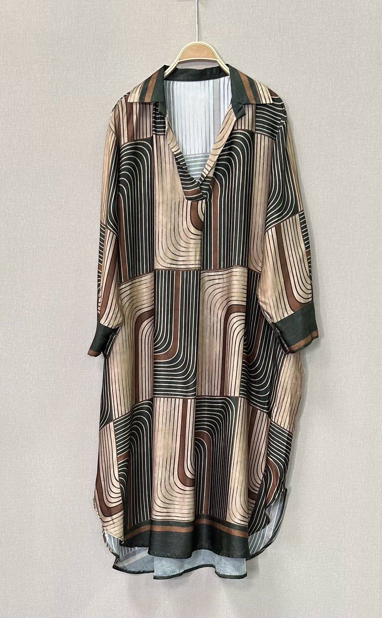 SWEET MAGIC MODA Y COMPLEMENTOS - Vendita all'ingrosso Vestito - Donna - ABITO TAGLIO AMPIO VISCOSA E SETA1