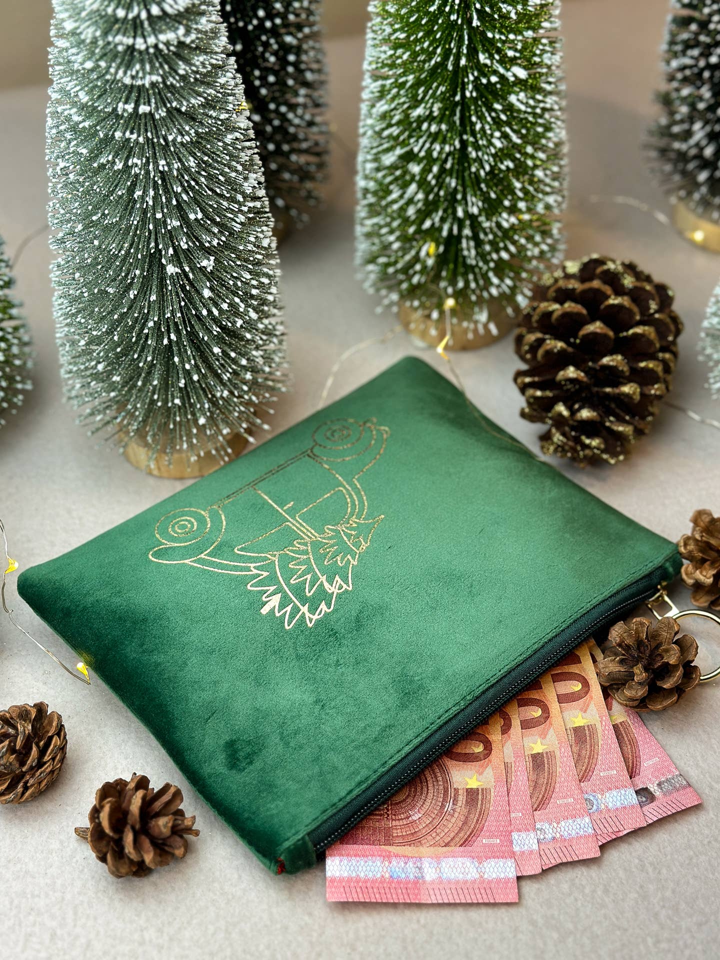 Herzilein-Wien GmbH - Venta al por mayor Bolsa para maquillaje - Bolsa de Navidad de Terciopelo para Coche - Neceser de Mujer2