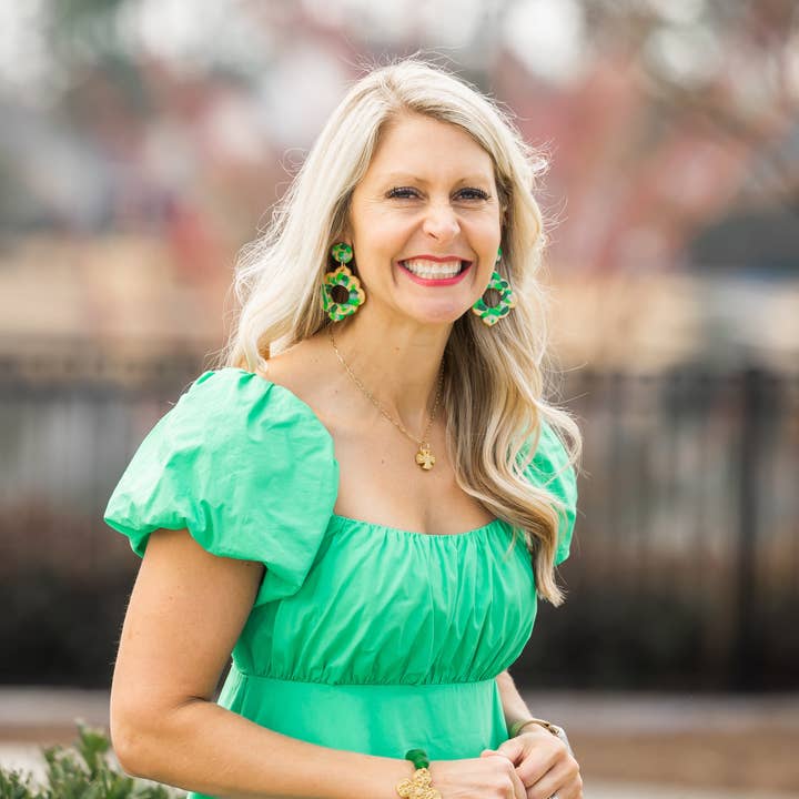 Hidden Truth Jewelry - Wholesale Beaded Bracelet - Green Glass with Andrea5