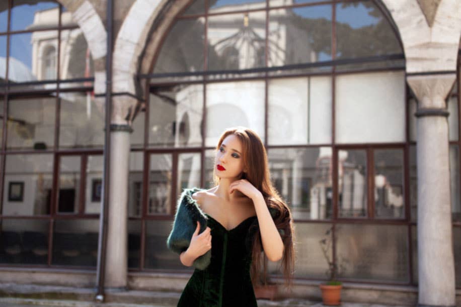 corsettery - Wholesale Dress - Women's - Mermaid long velvet corset dress. Gothic, steampunk velvet dress, vampire dress7