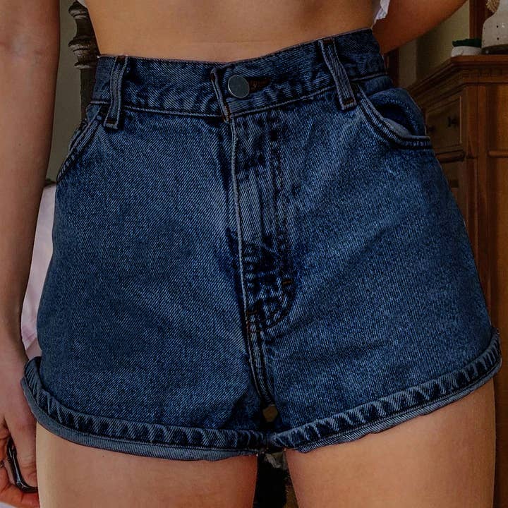 Tourtiwi - Wholesale Shorts - Women's - Women's Flower Print Summer Denim Shorts