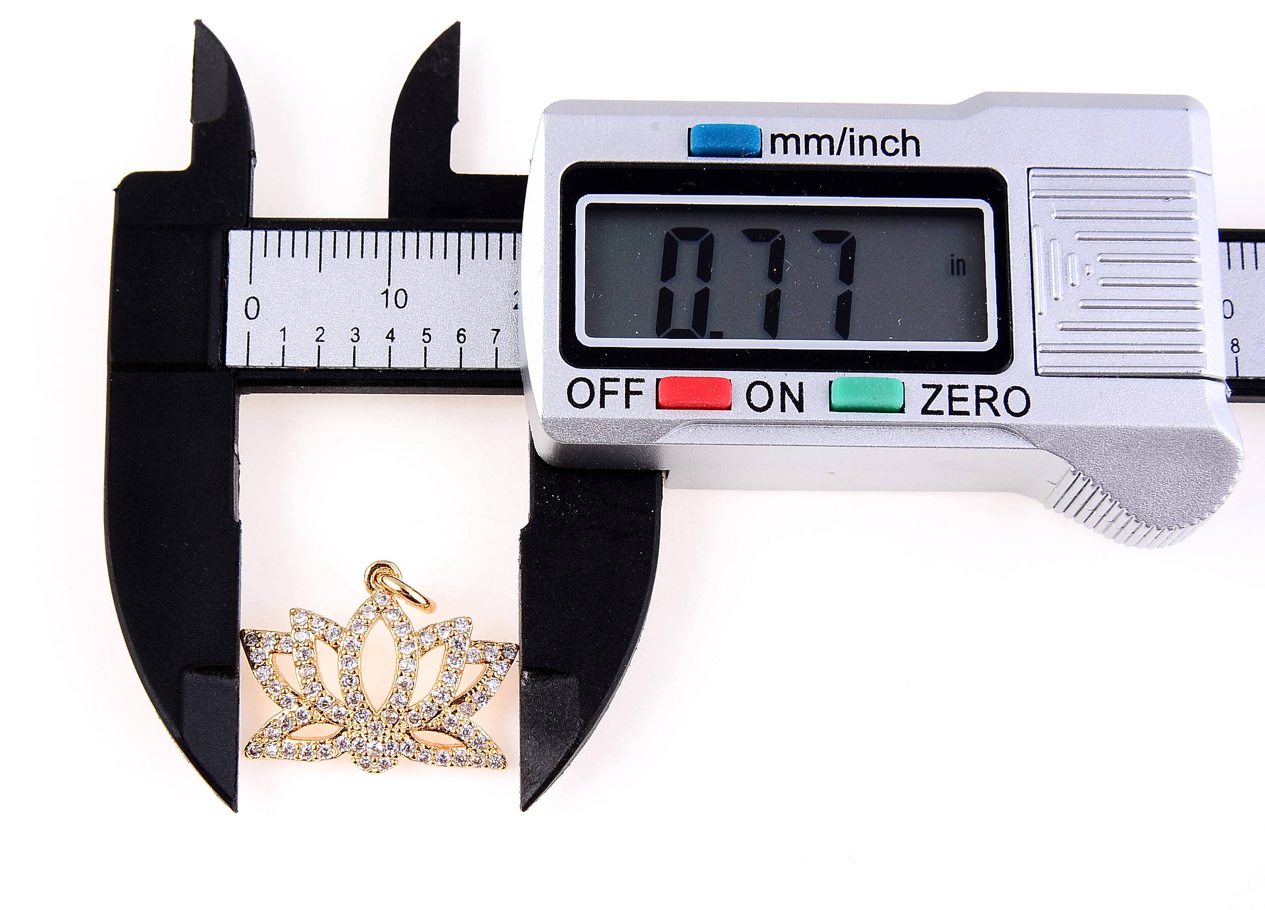 Beads Creation - Wholesale Individual Charm/Pendant - 18K Gold Filled Lotus Charm Pendant, CP0518