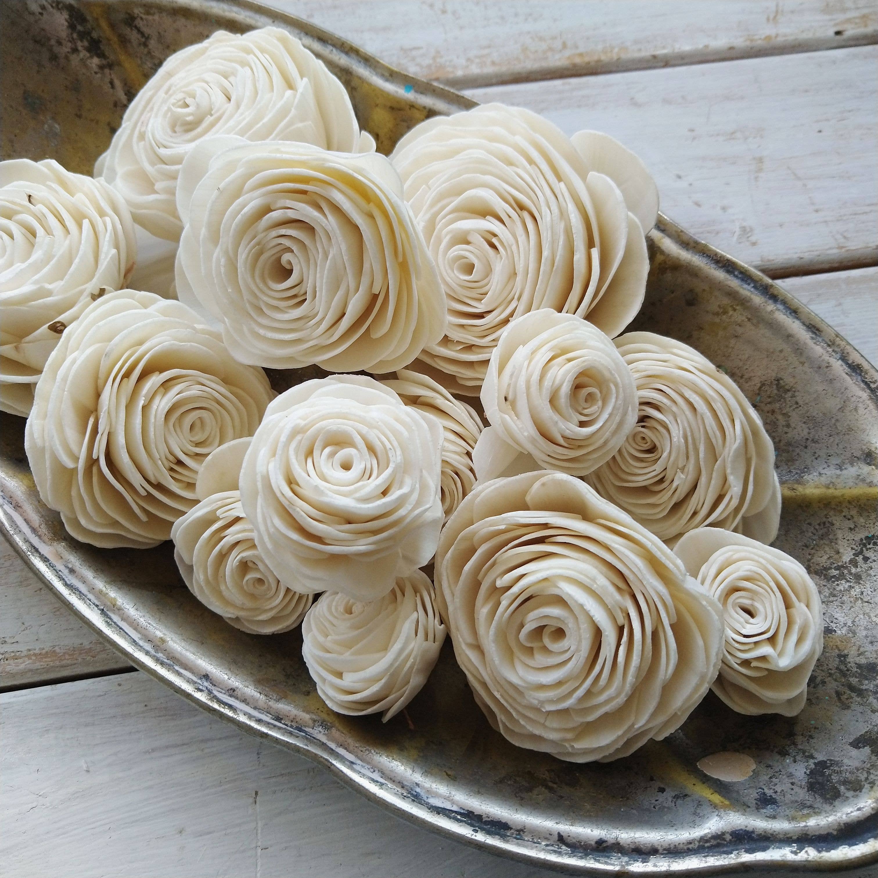 Oh You're Lovely - Wholesale Artificial Flowers - American Beauty™ (sola wood) - Size Assortment - 50 flowers1