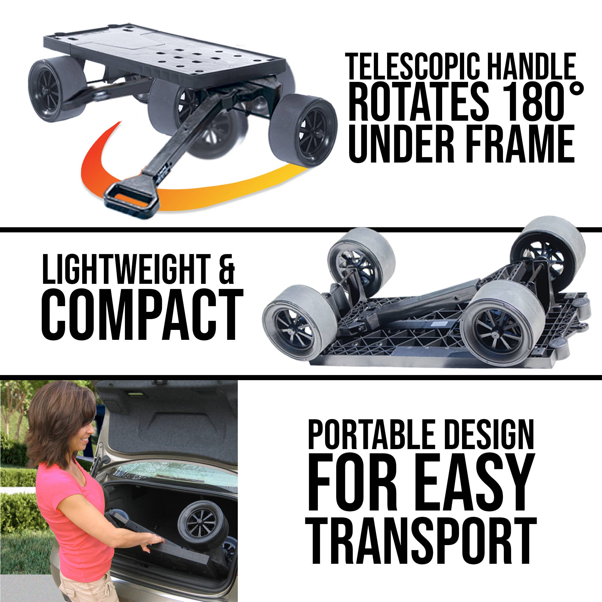 Mighty Max Cart - Wholesale Garden Caddy - Mighty Max Cart® Utility Hand Truck Dolly | Flatbed Only7