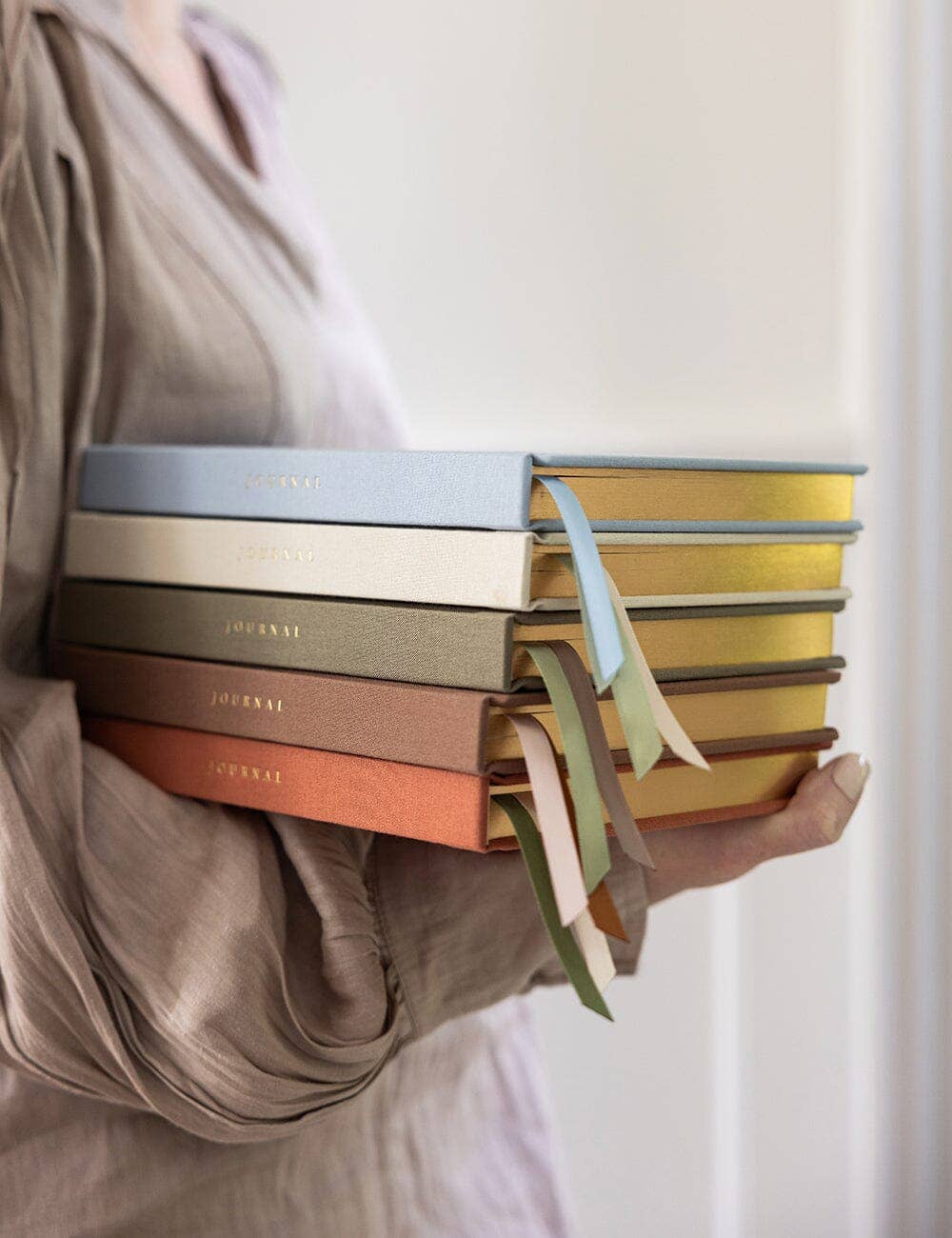 Bespoke Letterpress - Wholesale Dagboek/agenda - Linnen gebonden dagboek - Gebakken klei (Leeg dagboek)6