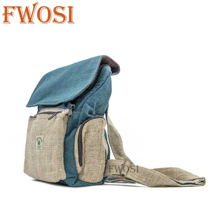 Unisex beige ryggsäck i hampa för vardagsbruk för wholesale av Fwosi