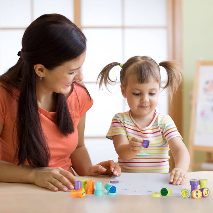 The Twiddlers - Wholesale Decoratieve stempel - Kinderen en baby - 36 Zelfinkte emoji-stempels1