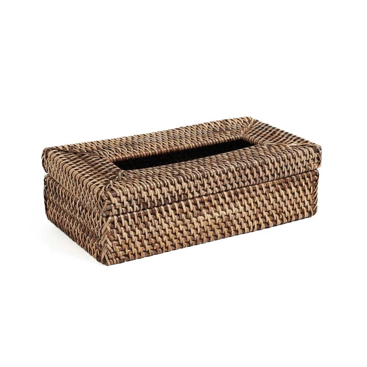 Bazar Bizar Living - Vendita all'ingrosso Scatola portafazzoletti - The Rattan Classic - Scatola per fazzoletti, colore: marrone naturale0