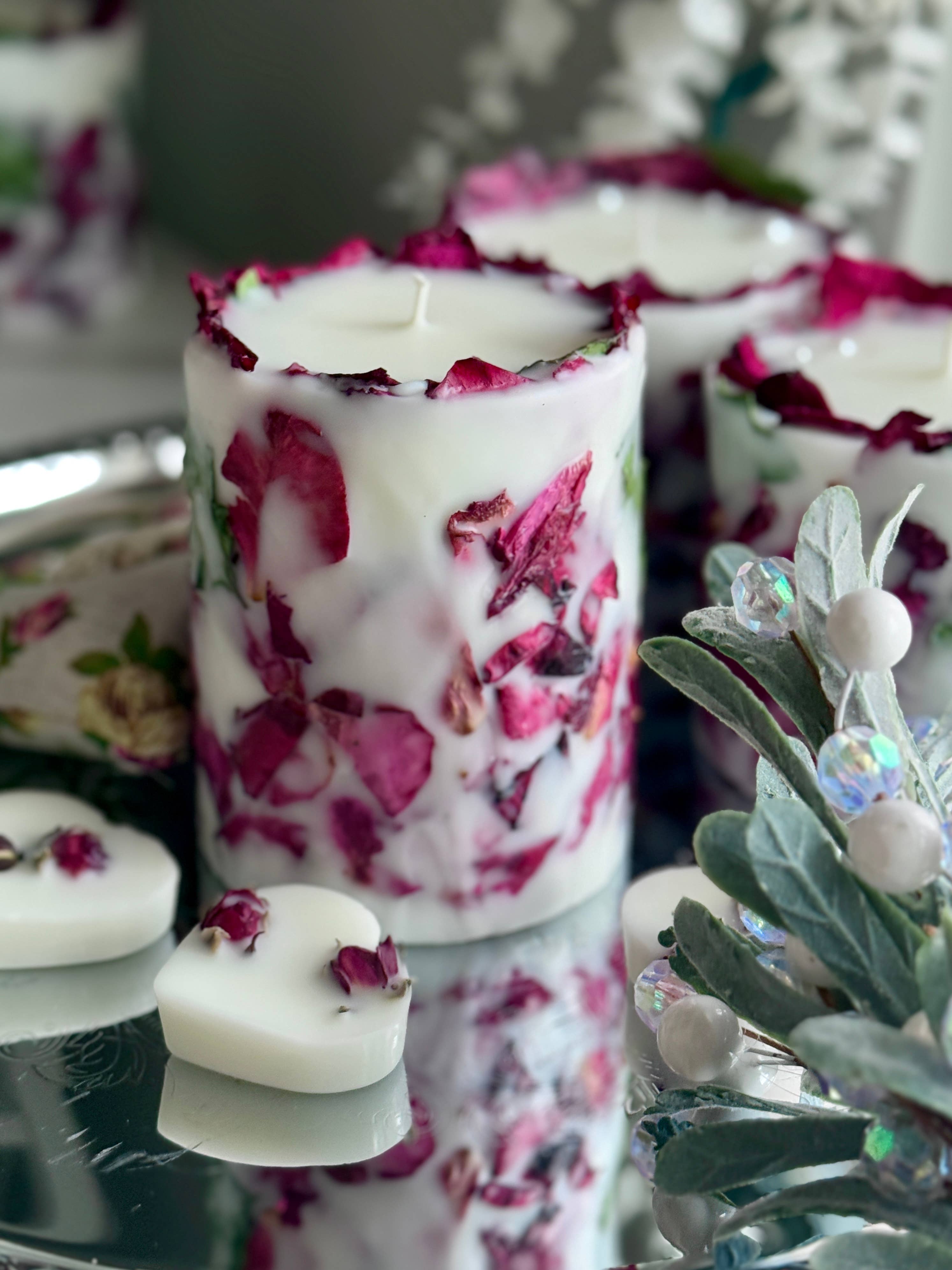 VR.candle - Wholesale Pillar Candle - Rose Petal Candle: Valentine's and Mother's day gifts5