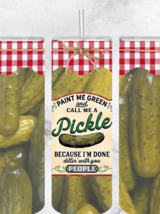 20oz Pickle Tumbler for wholesale by Creative Queen Boutique