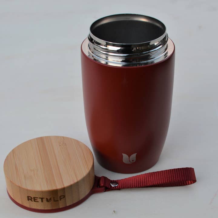 RETULP - Wholesale Broodtrommel/lunchdoos - RETULP Big Mug geïsoleerde foodpod 500 ml in klassieke rode kleur4