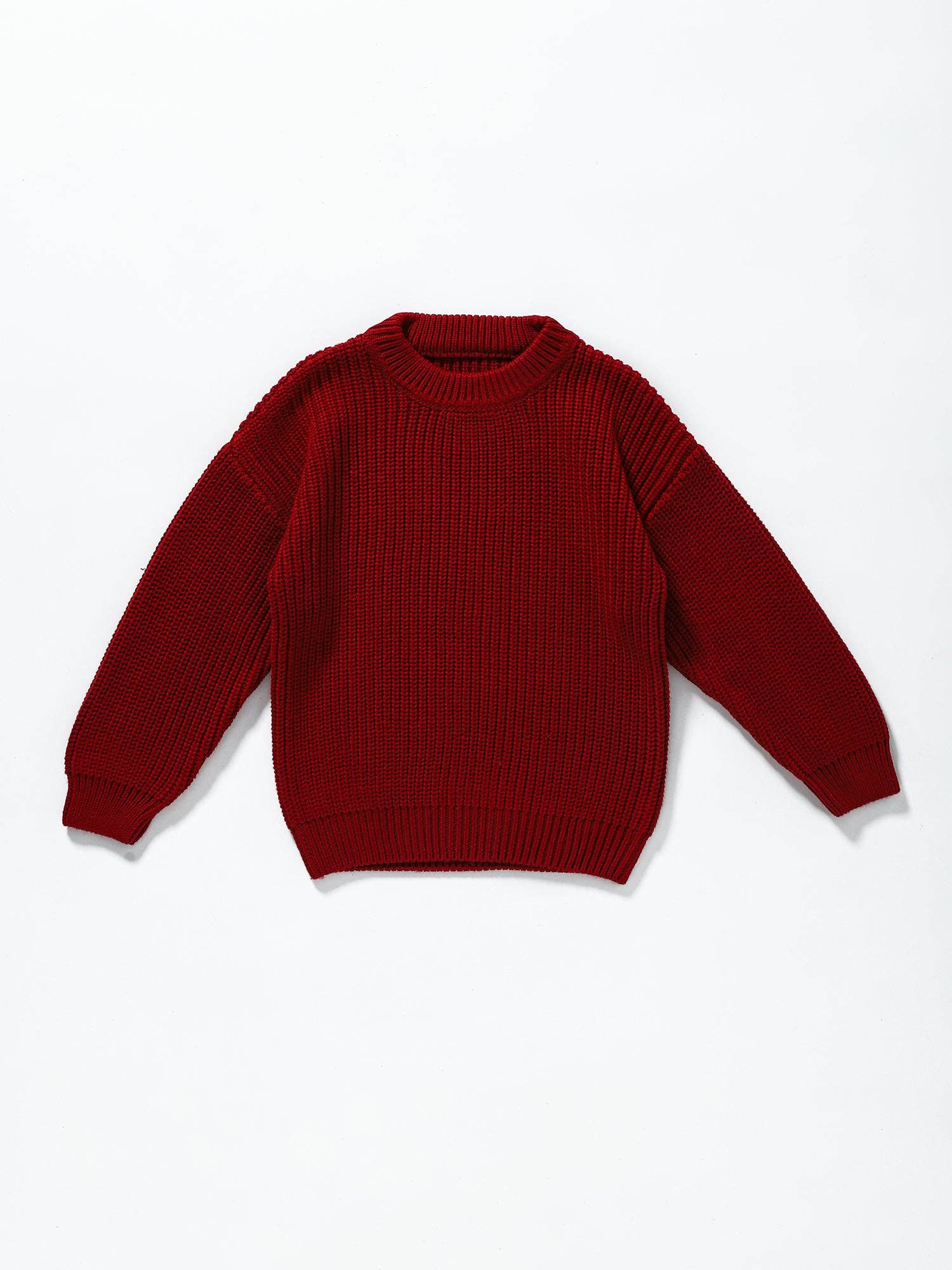sassy kids palace - Vente Pull en maille – enfant - Pull d'hiver couleur vin pour filles