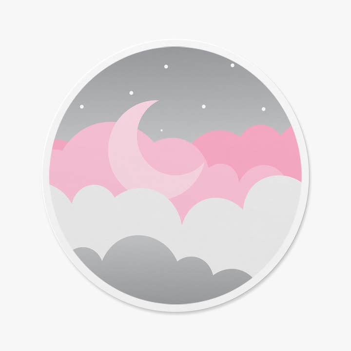 Subtle Demigirl Pride Vinyl Sticker for closeted LGBTQIA+ for wholesale by Sleepy Unicorn Studio