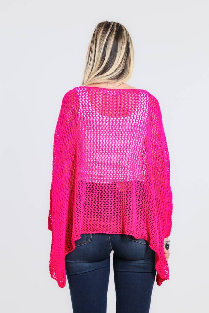 TINA Stephens Italy/Tees By Tina - Wholesale Knit Top - Women's - Lennox Open Knit Topper (BLS133)16